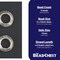The Bead Chest Silver Ethiopian Wollo Rings (22mm) (Set of 4): Genuine Ethiopian Metal Ring Beads for DIY Jewelry